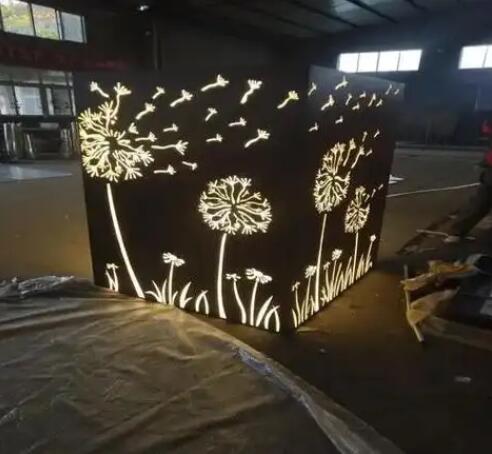 静宁耐候钢灯箱